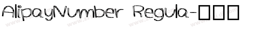 AlipayNumber Regula字体转换